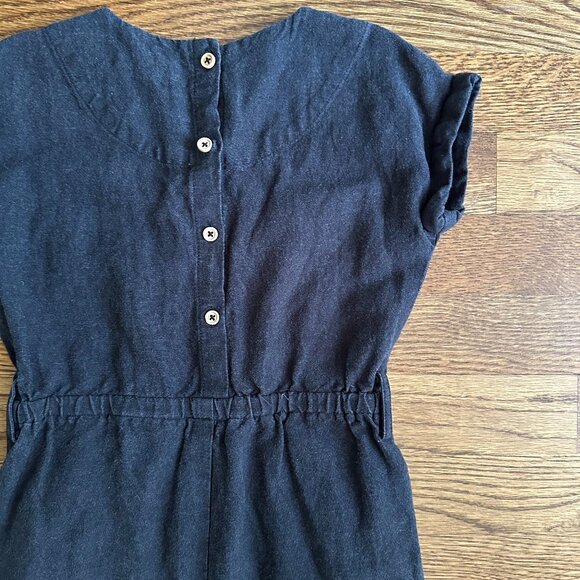 Size 4/5 Black Jumpsuit with button detail - Picture 5 of 5